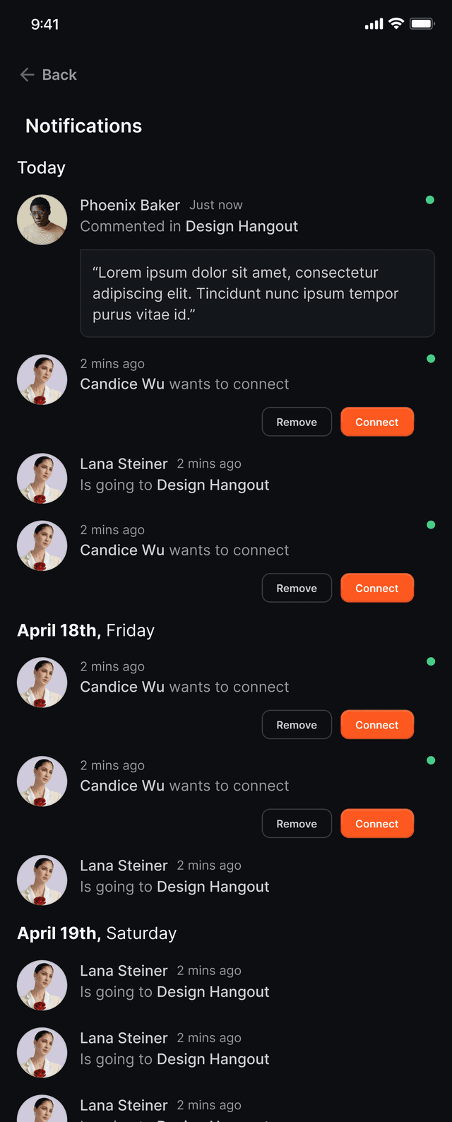 Notificaciones en S42 Social